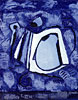 Titel: Polychrome Fragmente I, Technik: Buntputz auf Schichtholz, Format: 70x60 cm