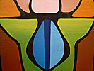 Titel: Monstranz, Technik: Öl auf Leinwand, Format: 140x100 cm